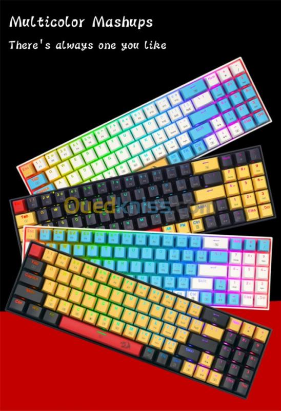  Redragon K688 Clavier Mécanique Gaming Red Switch RGB