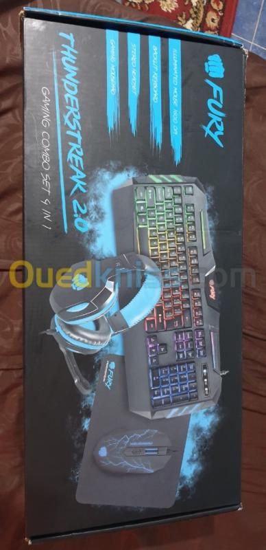  Pack gamer 4in1 clavier souris casque tapis