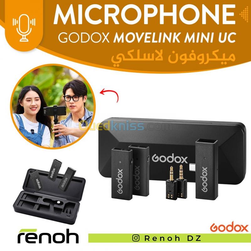  Microphone Sans-Fil GODOX MOVELINK MINI UC KIT 2 (Type-C)