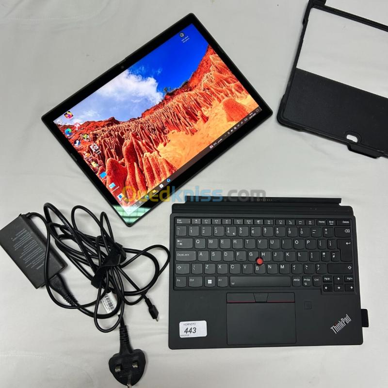 LENOVO THINKPAD X12 DETACHABLE Gen1 Processeur Intel Core i5-1140G7 8 Mo de cache, jusqu'à 4,20 GHz, avec IPU RAM 8GB DISQUE 256GB SSD 12" Graphiques Intel Iris Xe