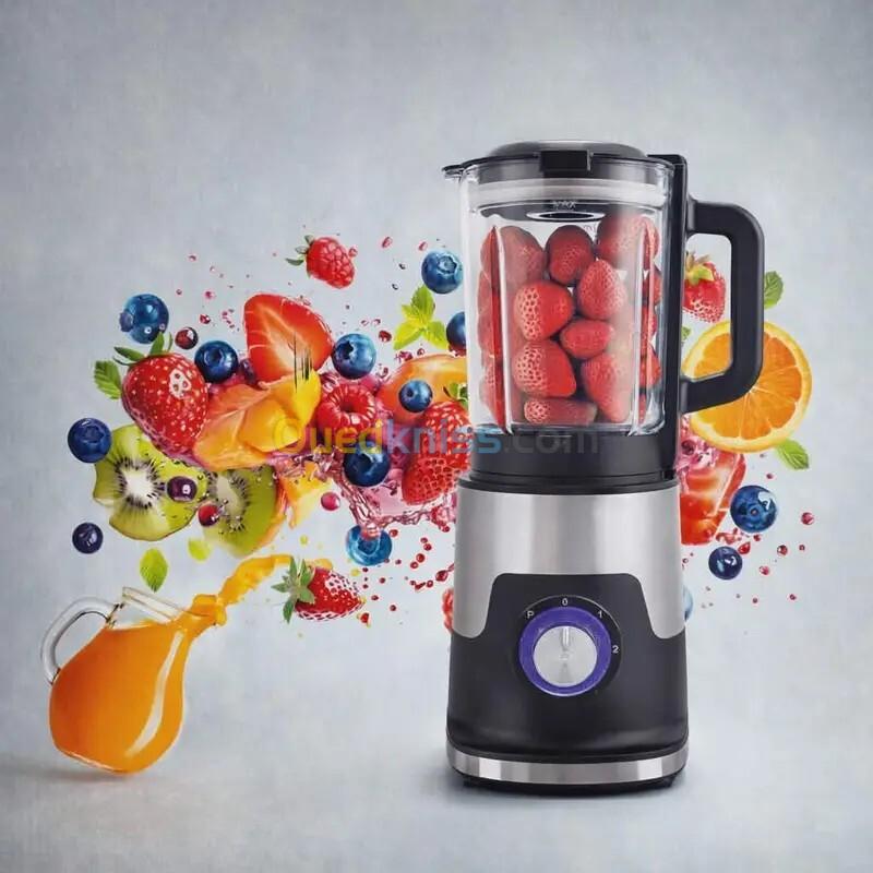 Blender Professionnel 1000W Avec Bol En Verre 2.2L ProTefol BL-J818A