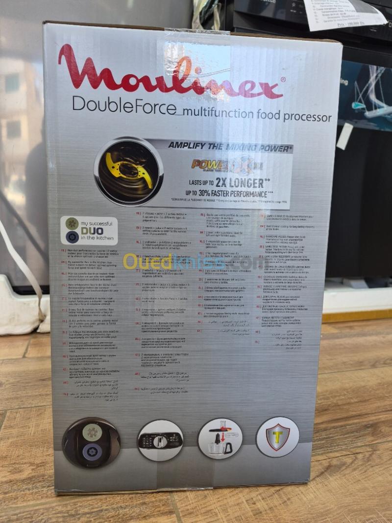 MOULINEX DoubleForce Robot multifonctions 10 accessoires 31 fonctions 1000w 3L 6 vitesses 5