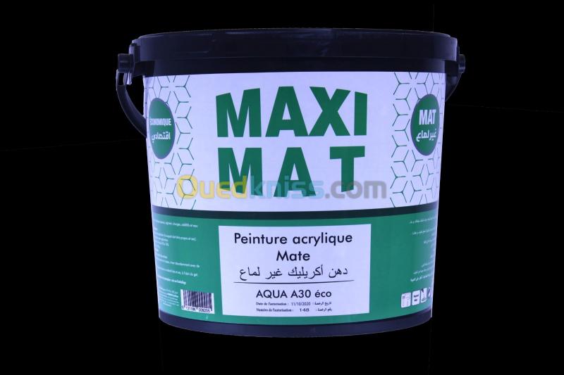  PEINTURE  ACRYLIQUE MATE ÉCONOMIQUE MAXI MAT - 18 kg