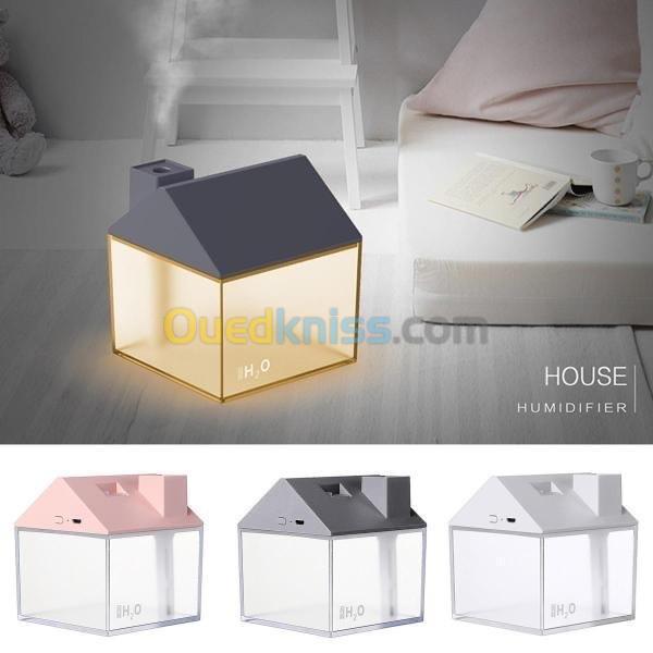  Mini maison 3en1 (humidificateur+ventilateur+night light) ديكور منزلي للترطيب و للاضاءة الليلية