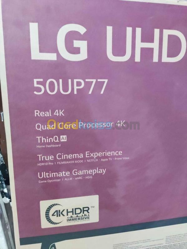  TV LG 4k 50" (50up77) 126cm HDR 