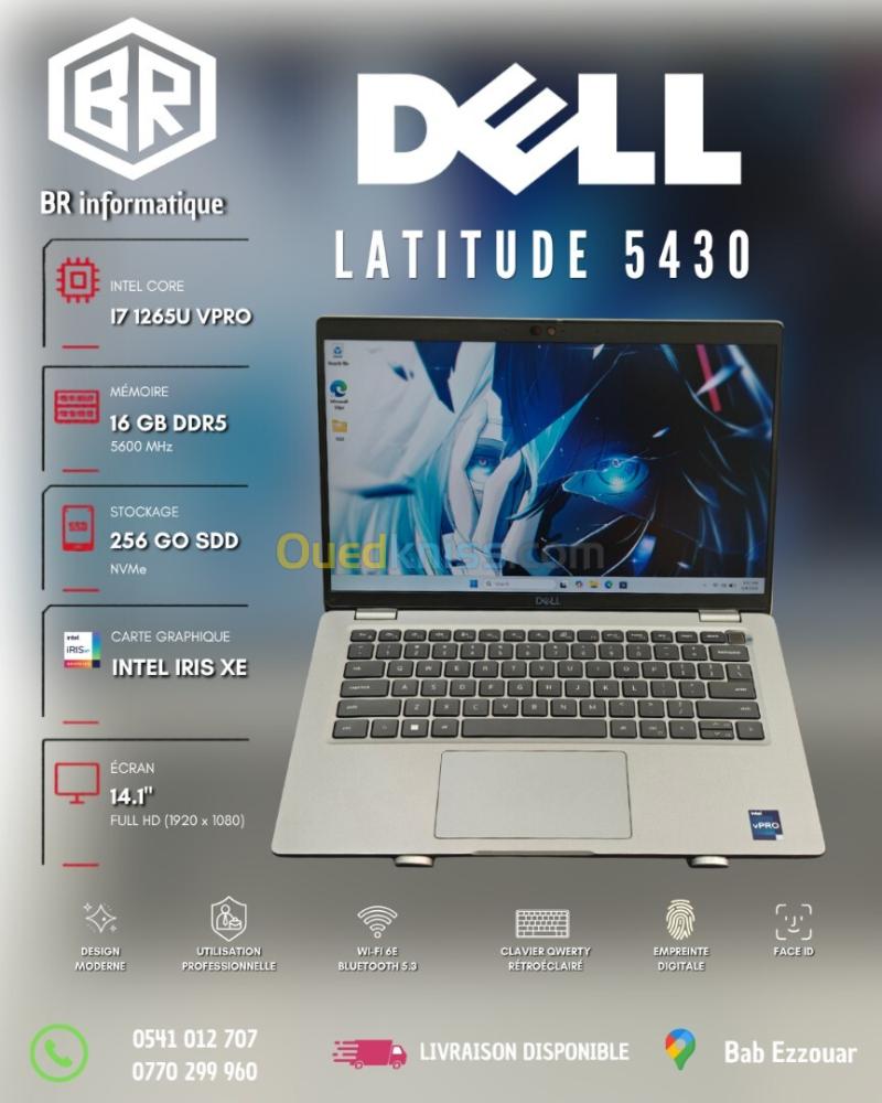DELL LATITUDE 5430 INTEL CORE I7 1265U vPRO 16GB 256GB SSD NVME 14,1 FULLHD IPS