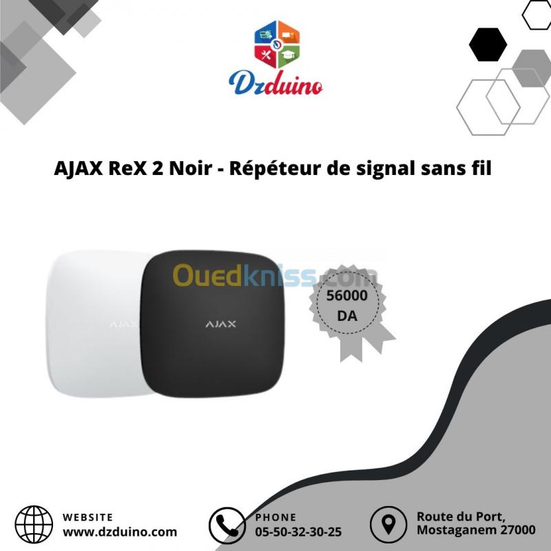  AJAX ReX 2 Noir - Répéteur de signal sans fil