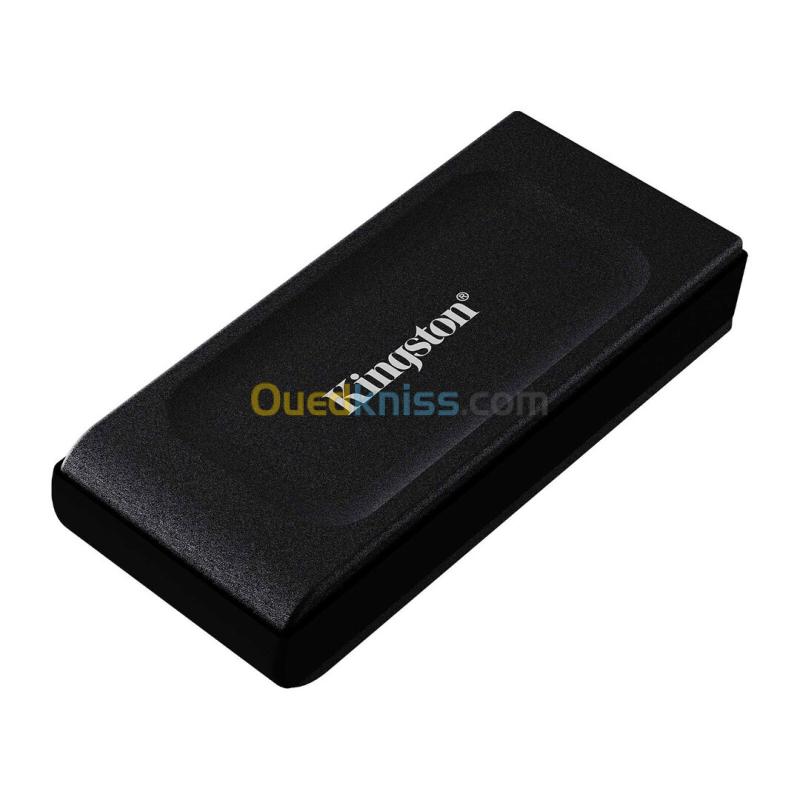 KINGSTON XS1000 2TO - DISQUE SSD EXTERNE - 1050 MO/S - USB-A To USB-C - 3D NAND - USB 3.2 - BLACK 3