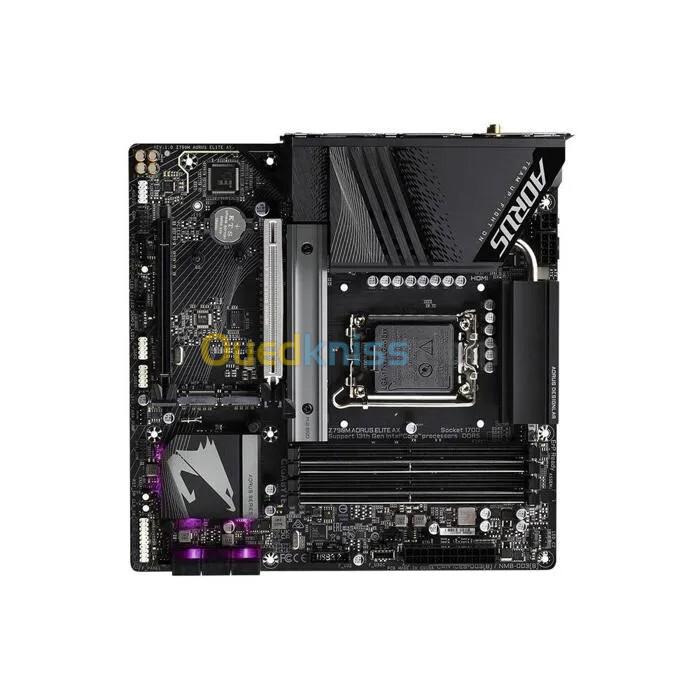 GIGABYTE Z790M AORUS ELITE - CARTE MÈRE MICRO ATX - SOCKET LGA1700 - 4x DDR5 - WI-FI 6E - BLACK 2