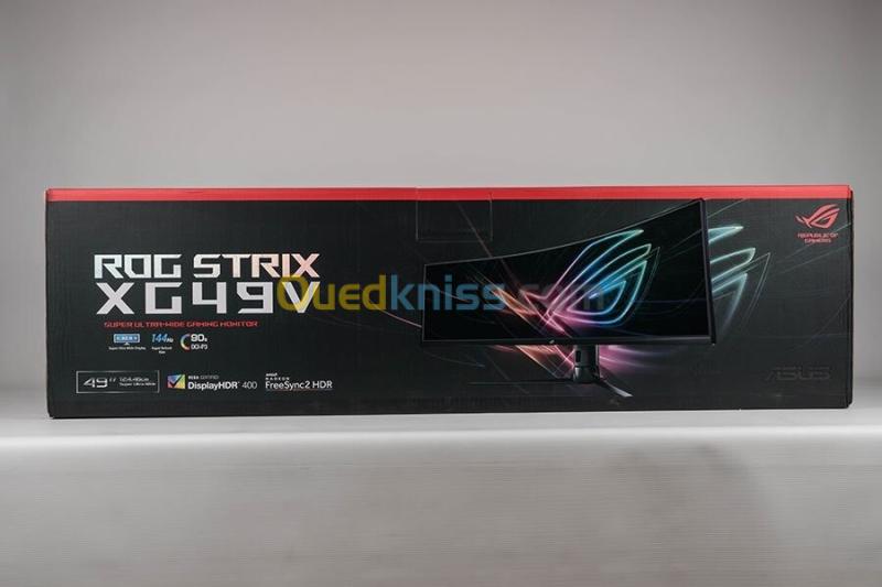 ECRAN ASUS ROG STRIX XG49VQ CURVED - 49" LED - 144 HZ - 4MS - FREESYNC - LOW LIGHT - FLICKER FREE - 2