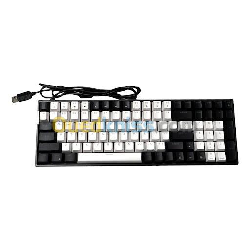 JEDEL KL-160 - CLAVIER GAMING MÉCANIQUE FILAIRE - BLUE SWITCH - RGB LIGHTING - 90% - QWERTY 6