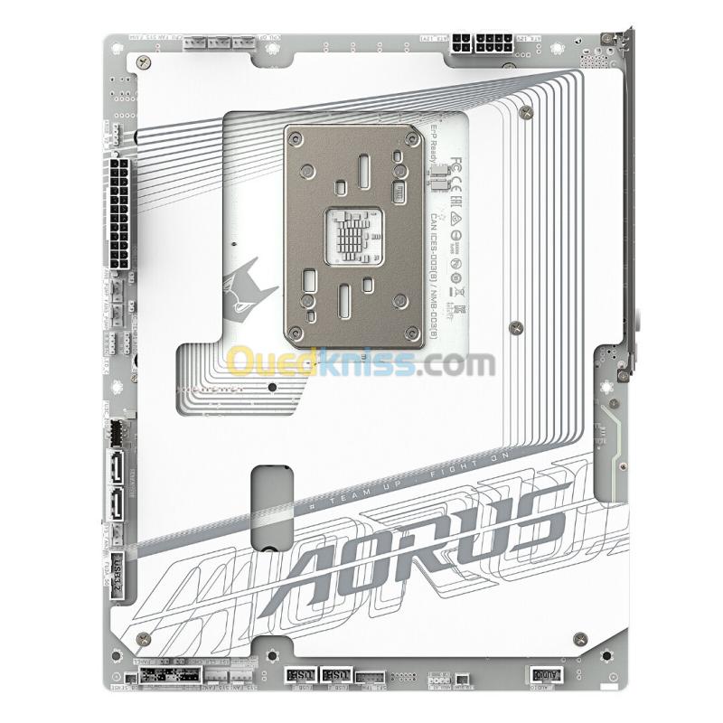 GIGABYTE B850 AORUS STEALTH ICE - CARTE MÈRE ATX - SOCKET AM5 - 4 x DDR5 - 1 x PCIe 5.0 X16 - 4 x M.2 NVMe - WIFI 7 - BT 5.4 - LAN 5GBE - USB 3.2 - WHITE 4