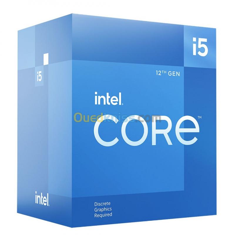  Processeur INTEL CORE i5 12400F - 2.5 GHz - 4.4 GHz - 6 - Core - 12-Threads Socket 1700 - Box -