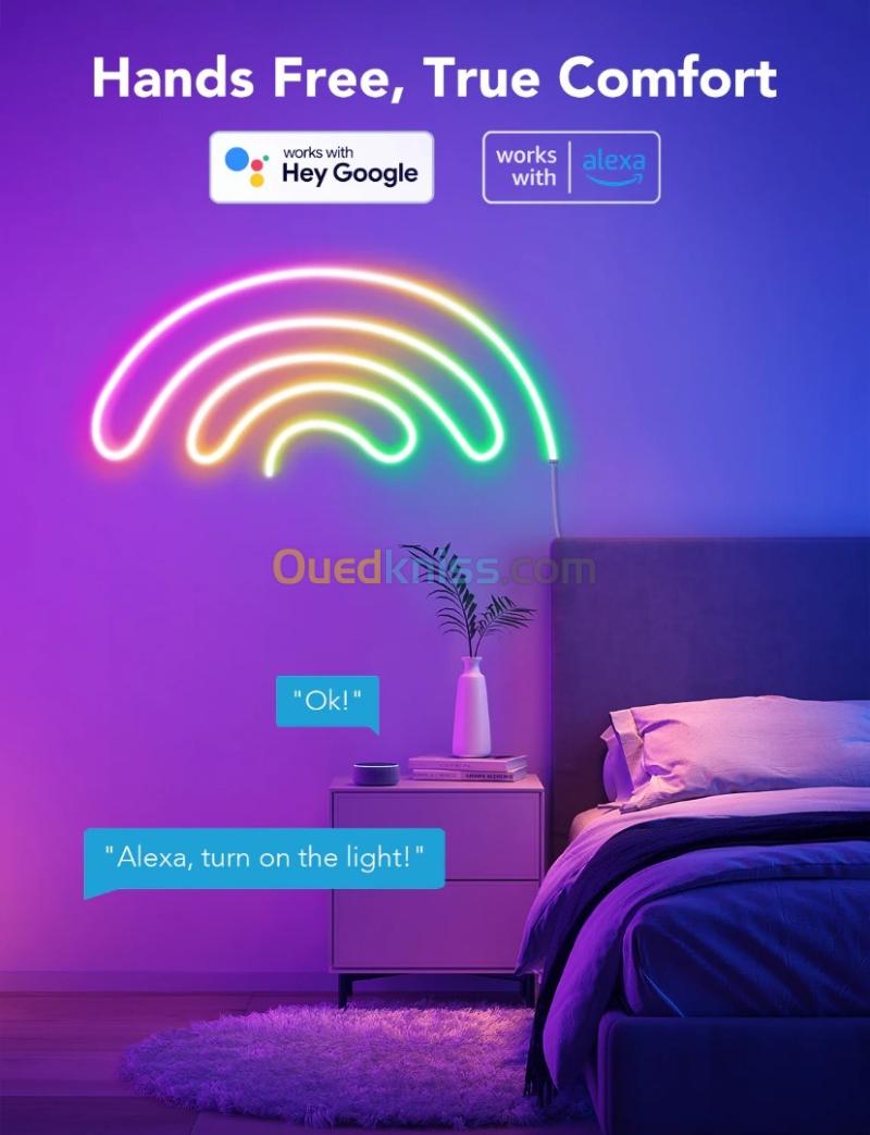 GOVEE RGBIC LED NEON ROPE LIGHT - H61A0 - ENERGY CLASS - 3M 10FT - COLOR-MATCH - CONTRÔLE VOCAL +APP 4