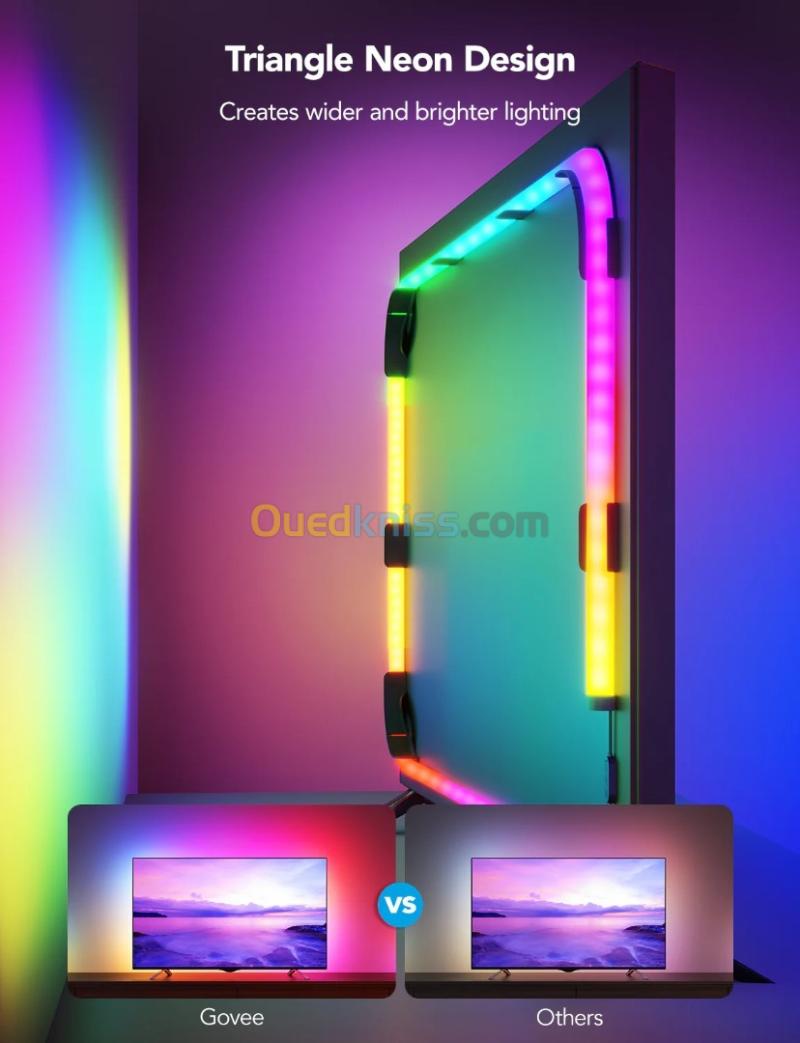 GOVEE RGBIC NEON TV BACKLIGHT - 3M 9.84FT - H61B2 - WIFI + BLUETOOTH - GOOGLE - MULTI MODES - MUSIC 5