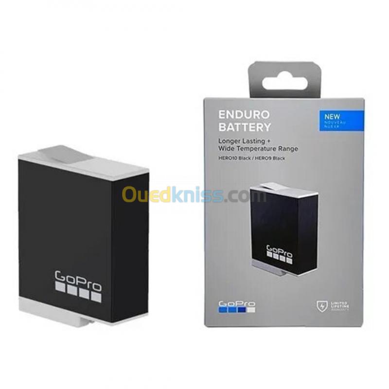  GoPro Batterie Enduro rechargeable pour caméra  HERO10 -  HERO9 - Black 