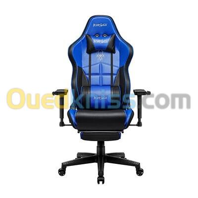 KIROGI SIÉGE GAMING 2076 XL - ACCOUDOIR 5D - REPOSE-PIEDS - ROTATION À 360 - ERGONOMIQUE - BLEU 2