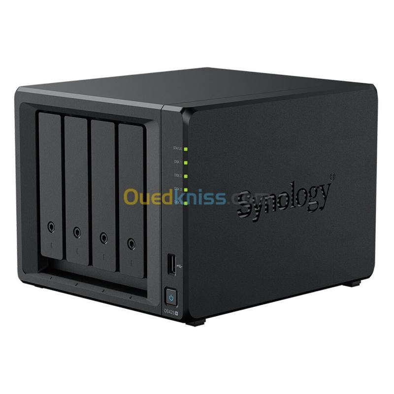 SYNOLOGY DiskStation DS425+ Serveur NAS 4 baies - 2 Go de RAM DDR4 - Intel Celeron J4125 sans disque 4