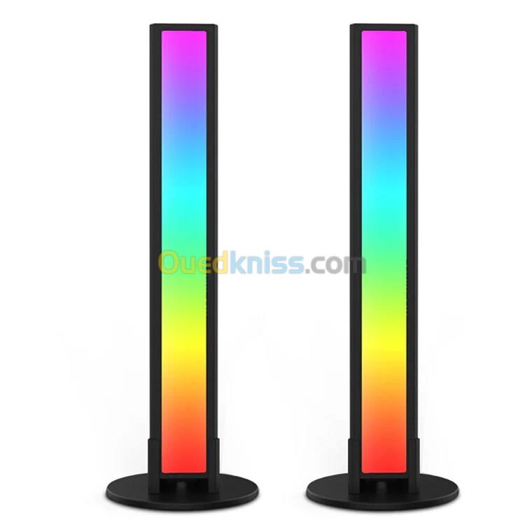 AMBIANCE LIGHT BARS - SMART 2 LIGHT - LED BEDROOM - MUSIC RECREATION - RGBIC - USB - APPLICATION - 7