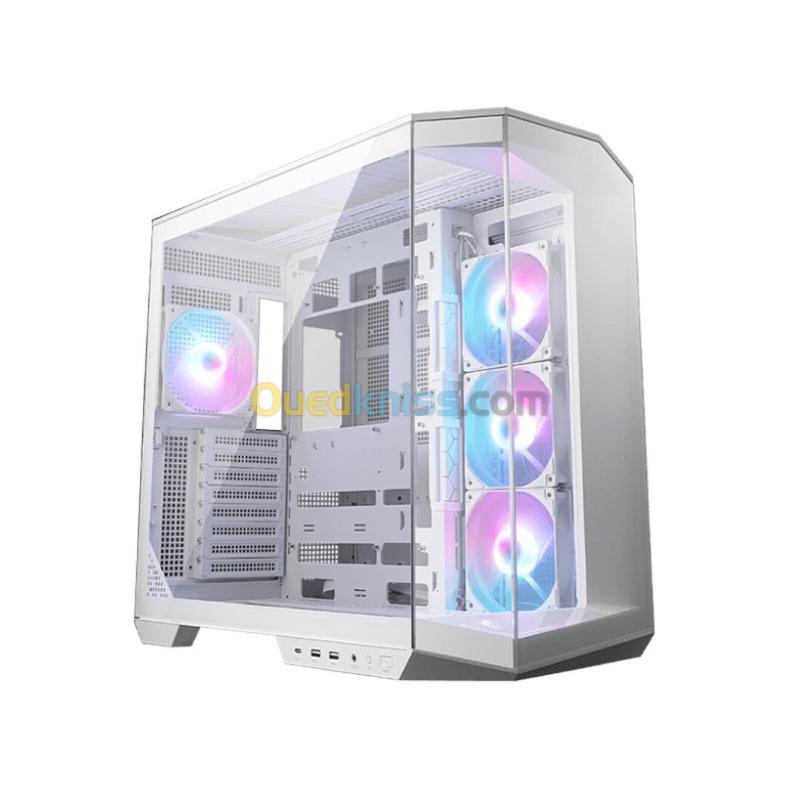 MSI MAG PANO 100R PZ - BOITIER MOYEN TOUR - VERRE TREMPÉ - 4 FAN ARGB - POUR MSI PROJECT ZERO -WHITE