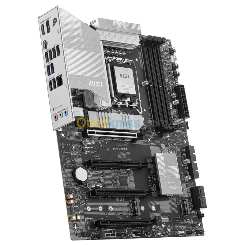 MSI PRO B860-P - CARTE MÈR ATX - INTEL LGA 1851- 4 X DDR5 - M.2 NVME - XMP 3.0 - HDMI/DP - BLACK  3