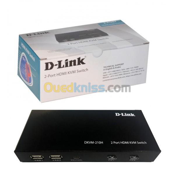  D-Link Switch DKVM-210H Avec HDMI - USB Ports 2 - Port KVM  