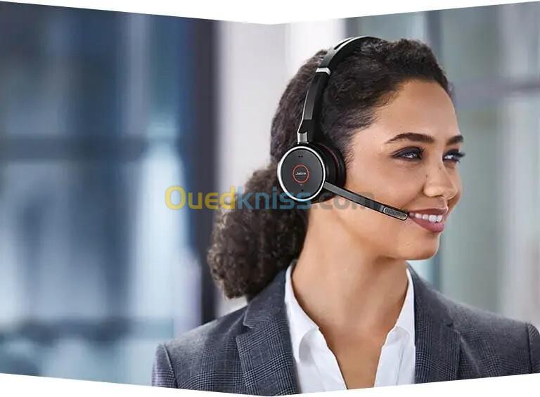 JABRA EVOLVE 75 SE - MICRO-CASQUE SANS FIL - STÉRÉO PRO - 3 MICROS - BLUETOOTH - 8 APPAREILS