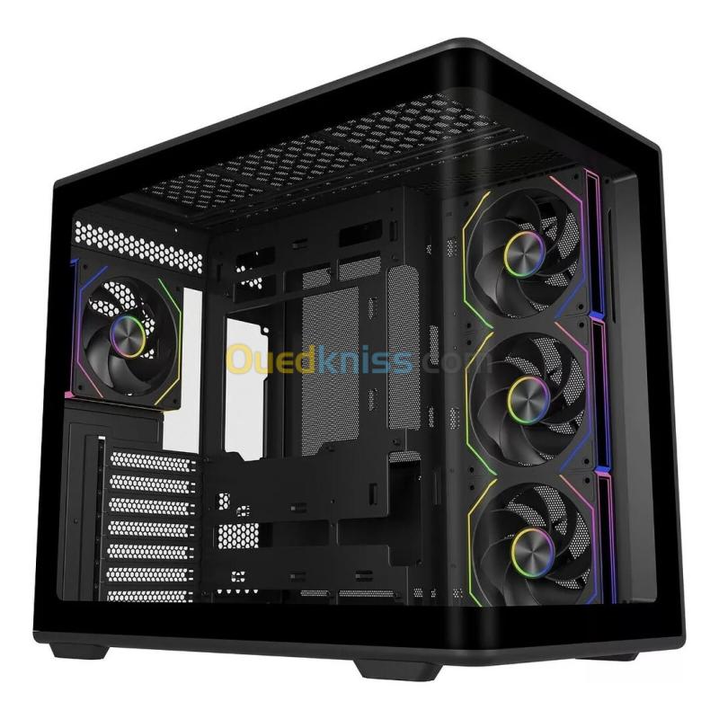 COOLER MASTER ELITE 600 ARGB - BOÎTIER PC GAMING MOYEN TOUR - VERRE TREMPÉ - 4 x VENTILATEURS ARGB 120MM - BLACK