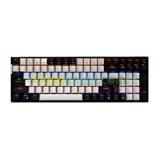 JEDEL KL-160 - CLAVIER GAMING MÉCANIQUE FILAIRE - BLUE SWITCH - RGB LIGHTING - 90% - QWERTY 4