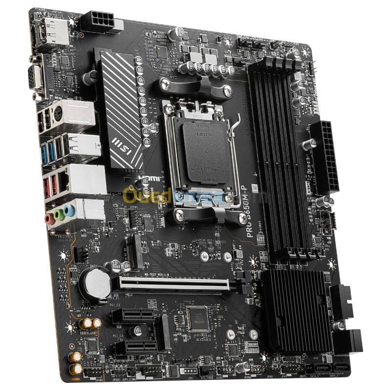 MSI PRO B650M-P - CARTE MÈRE MICRO-ATX - SOCKET AM5 - CHIPSET AMD B650 - DDR5 - M.2 - PCI EXPRESS - BLACK 3