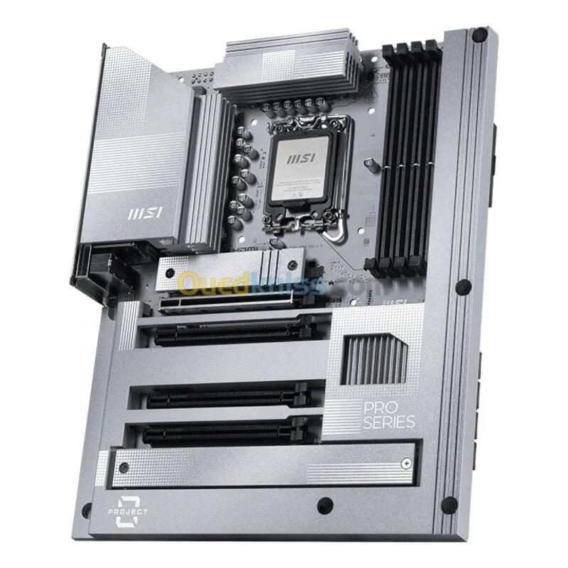 MSI PRO Z890-S WIFI PZ - CARTE MÈRE ATX - SOCKET LGA 1851 - 4 x DDR5 - M.2 PCIe 5.0 - PCIe 5.0 - WIFI 7 - LAN 2.5GbE - BLACK 4