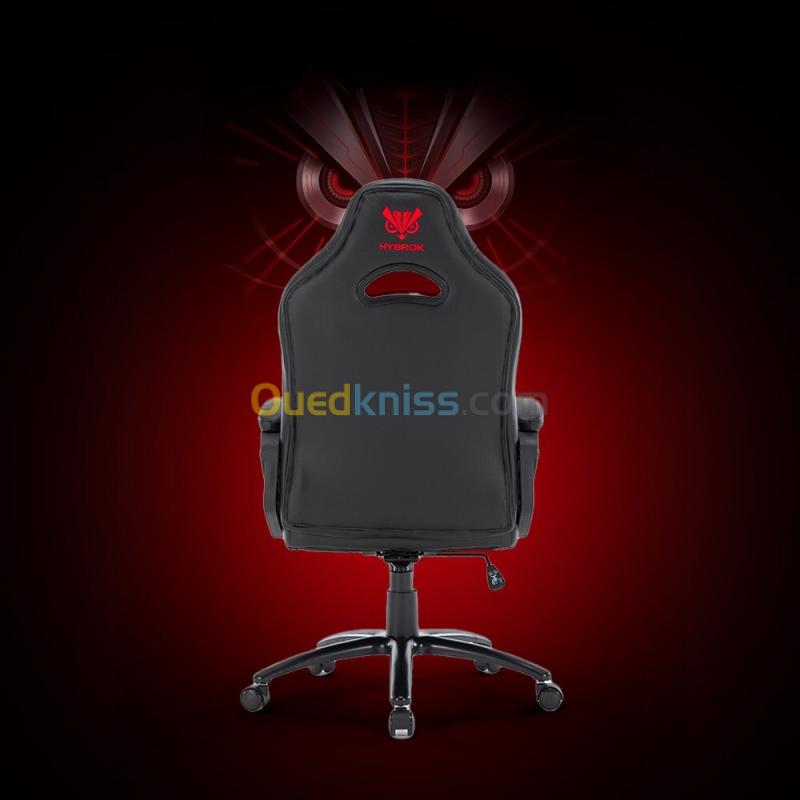 HYBROK SILENCE - CHAISE GAMING ERGONOMIQUE - CONFORT OPTIMAL - DOSSIER INCLINABLE - PIVOTANTE 360 DEGREE - ORIGINAL 3