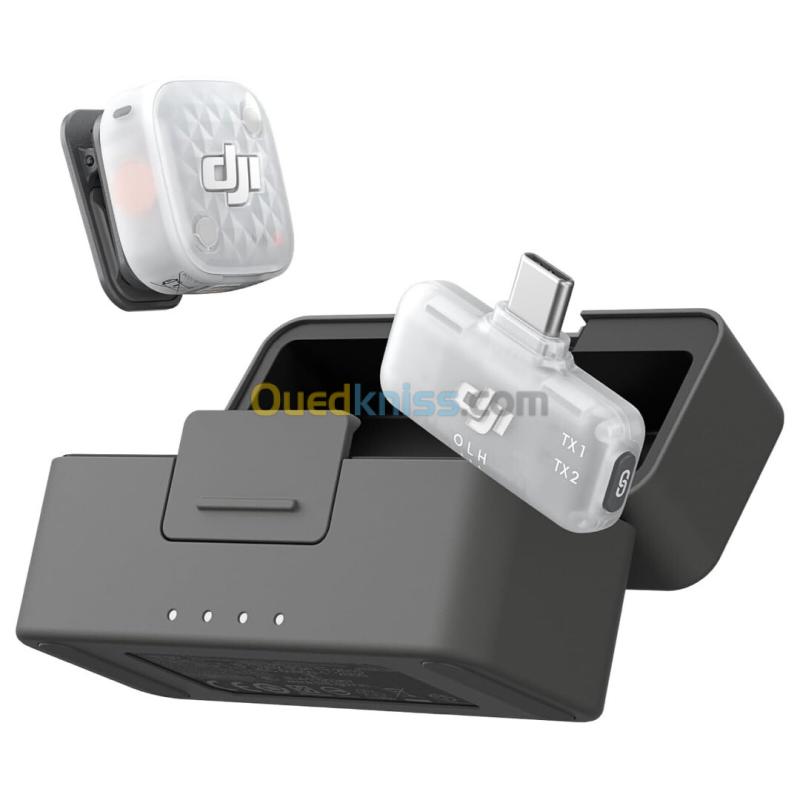 DJI MIC MINI 2S - MMICROPHONE SANS FIL COMPACT - (1 TX + 1 MOBILE RX + CHARGING CASE) - PORTÉE JUSQU'À 400M - NC - ENREGISTREMENT INTERNE 32-BIT FLOAT - BLACK
