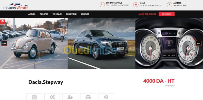 Site web de Gestion location de voiture et reservation 3