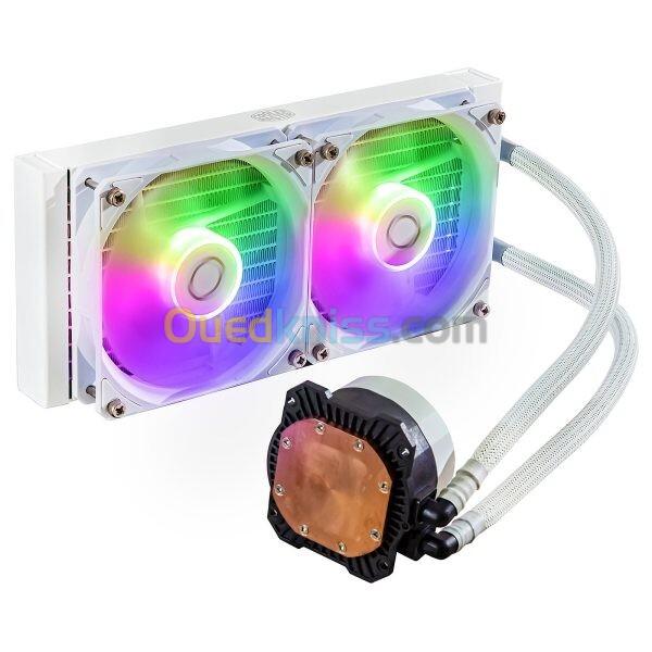 Watercooling Tout-en-Un Cooler Master MasterLiquid 240L Core ARGB (Blanc) 2