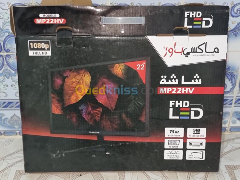 PC GAMER / PC Complete Ryzen 5 5650G / 16GB RAM DDR4 3200MTs / 256GB SSD SATA / Ecran MaxPower 22" 75Hz FULL HD 1080p 7