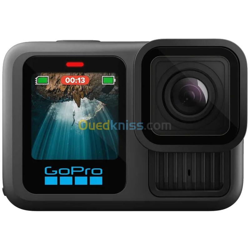 GOPRO HERO 13 BLACK 5.3K - 27.13 MP - WI-FI - BLUETOOTH - SMOOTH 6.0 - RALENTI 8X -2 ECRAN - ÉTANCHE 3