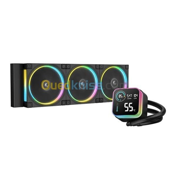 DEEPCOOL LQ360 ULTRA - WATERCOOLING ÉCRAN DIGITAL LCD - NTEL & AMD - ARGB - ÉCRAN LCD - ANTILEAK - 3400RPM - BLACK - BLACK 2