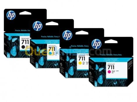 CARTOUCHE DENCRE HP 711 - JET DENCRE - NOIR - CYAN - MAGENTA - JAUNE - HAUTE PRÉCISION - ORIGINAL 4
