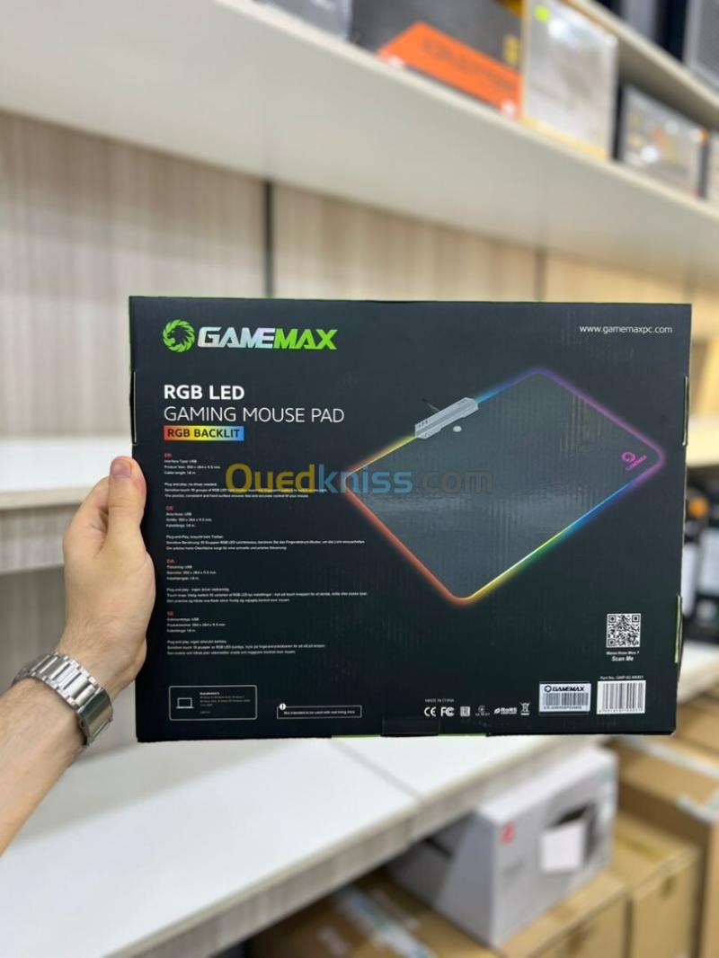 TAPIS DE SOURIS GAMEMAX GMP002 RGB 350 x 264 MM - 10 MODES D'ÉCLAIRAGE 2