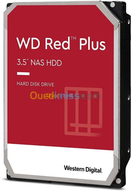  Disque Dur WD 3.5" Interne Red Plus 10 To 256 Mo Serial ATA 6Gb/S 7200 RPM