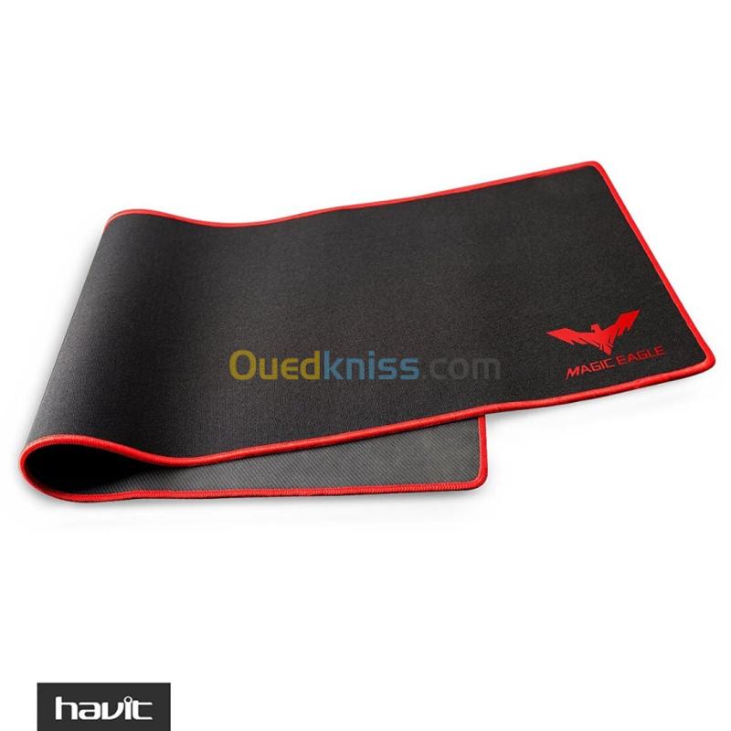 HAVIT MP830 - TAPIS DE SOURIS GAMING - 900 x 300 x 3 MM - SURFACE LISSE - BASE ANTIDÉRAPANTE - DESIGN GAMING - BLACK 3