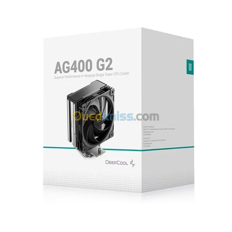 DEEPCOOL AG400 ARGB G2 - AIRCOOLING 120 MM - INTEL & AMD - 220W TDP - 2000 RPM - INTEL & AMD - BLACK