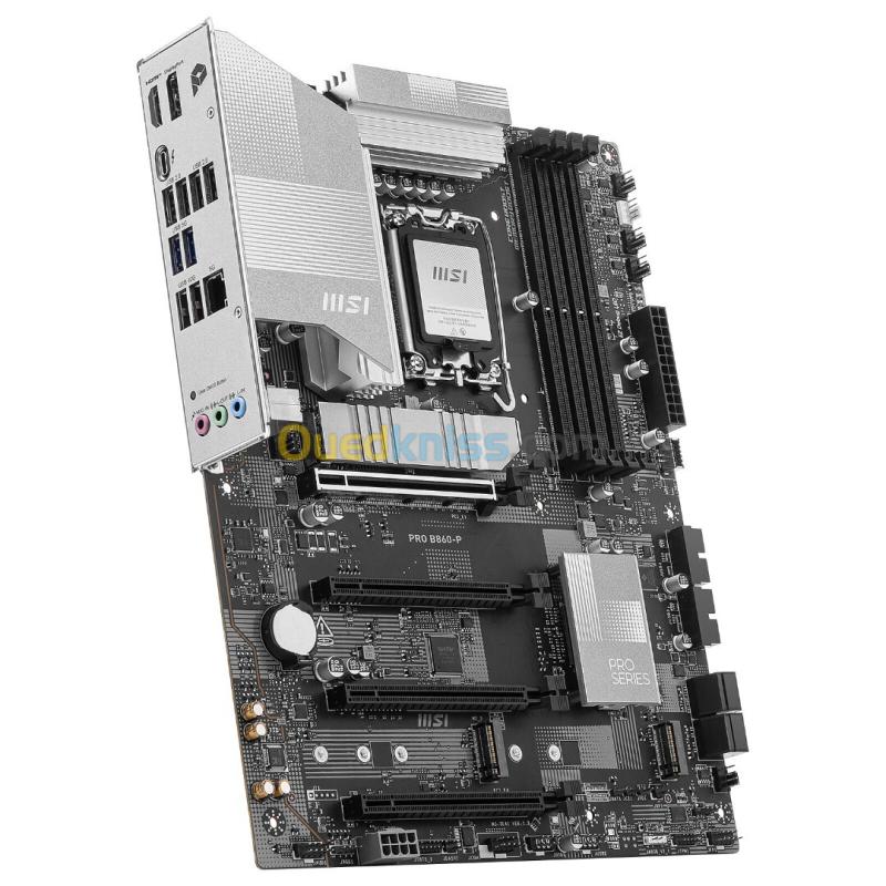 MSI PRO B860-P - CARTE MÈR ATX - INTEL LGA 1851- 4 X DDR5 - M.2 NVME - XMP 3.0 - HDMI/DP - BLACK 3