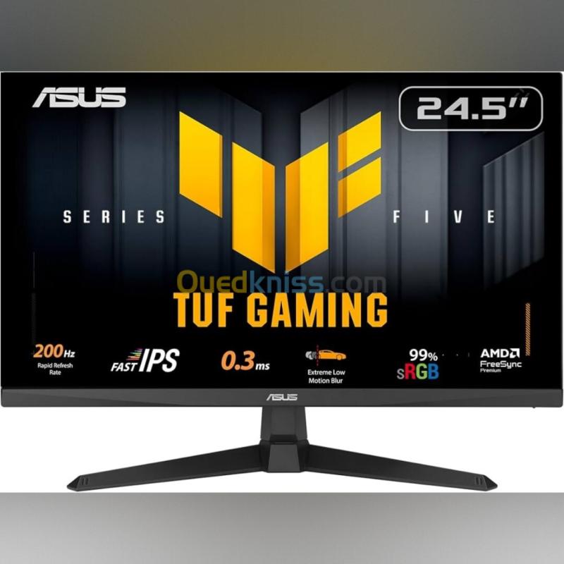 ASUS TUF GAMING VG249Q5A - ÉCRAN 24" - FHD - FAST IPS - 200HZ - 0.3MS - HAUT-PARLEURS - HDMI + DISPLAYPORT - PIED AJUSTABLE - BLACK 4