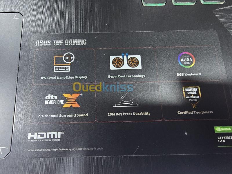 ASUS TUF Gaming FX505D Ryzen 5 3550H 16G/250G SSD+512G HDD / GTX 1050 3G 2