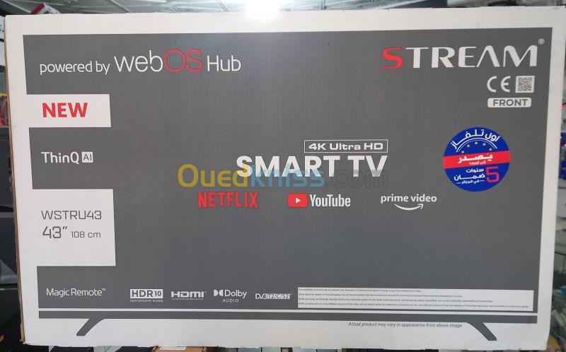  TV STREAM 43 pouce SMART WEB OS 4K