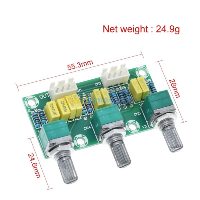 Panneau de tonalité Passive , Amplificateur préampli de puissance. Arduino  2