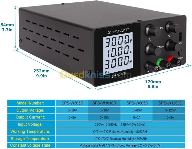 Arduino - ALIMENTATION LABO ROGRAMMABLE SPS-W3010D / SPS3010D (30V ~ 10A) 7