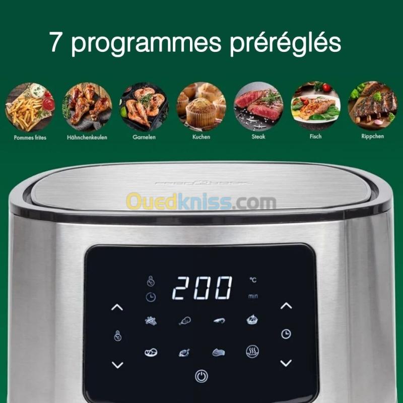 Friteuse Air fryer Proficook Inox 5.5L 1400W à air Écran Tactile - 7 Programmes - مقلاة هوائية 3
